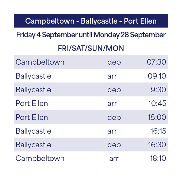 4 September to 28 September timetable